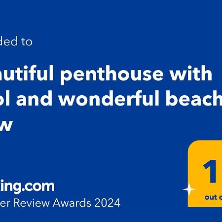 Beautiful Penthouse With Pool And Wonderful Beach View 올리바 외부 사진